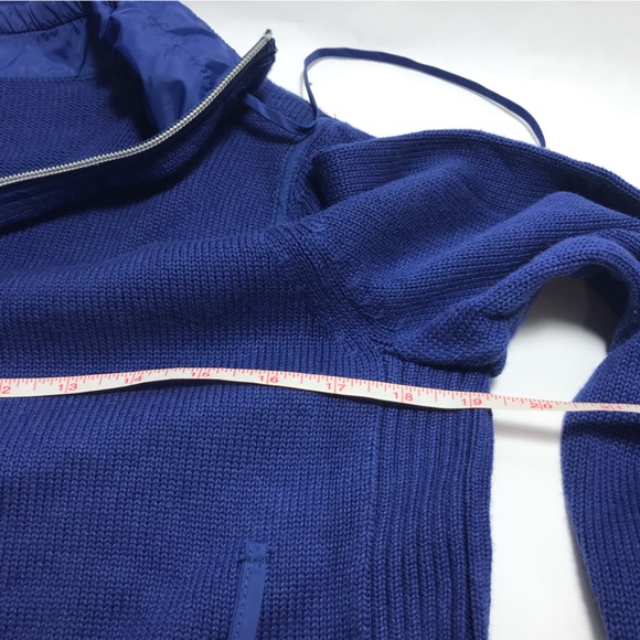 Zenergy Chico's Royal Blue Full Zip Sweater Jacket Chico's Size1 (M/8) - Picture 10 of 12